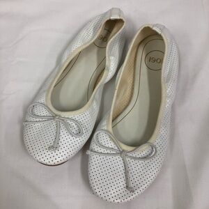 Girls 1901 ballet ballerina slip on Flats with bow